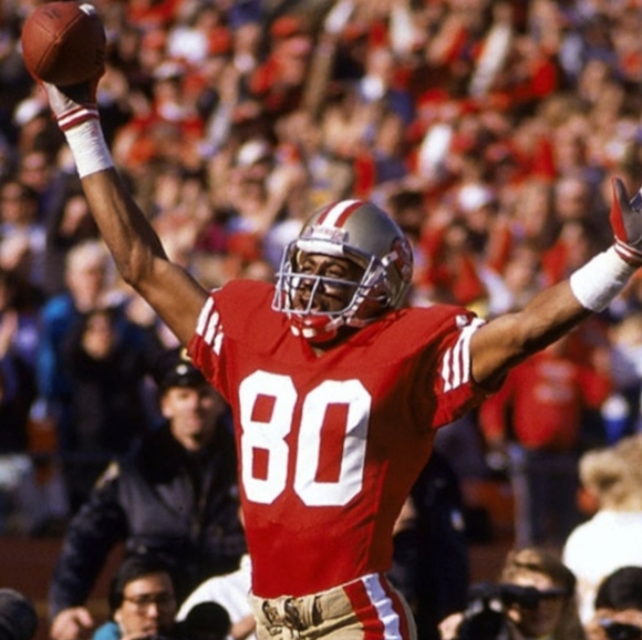 Jerry Rice (Mitchell/Ness)-(49ners)-(1994)-(Jersey)-(Red)-(Used)-(Sixe-XL)-$85 - Picture 8 of 9